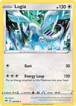 Lugia 140/189 Darkness Ablaze Pokemon Card NM Reverse Holo