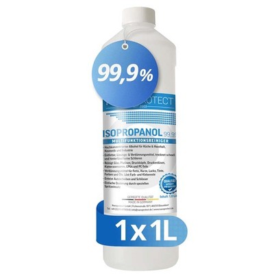 Isopropanol 99,9% | Isopropylalkohol | 1L mit Spritzeinsatz | Alkoholreiniger
