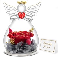 Miofula Ewige Rose Geschenke FüR Frauen,Infinity Rosen Schutzengel Valentinstag
