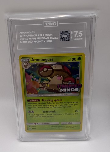 Pokemon Sun & Moon Unified Minds SM202 Prerelease Promo Amoongus TAG 7.5