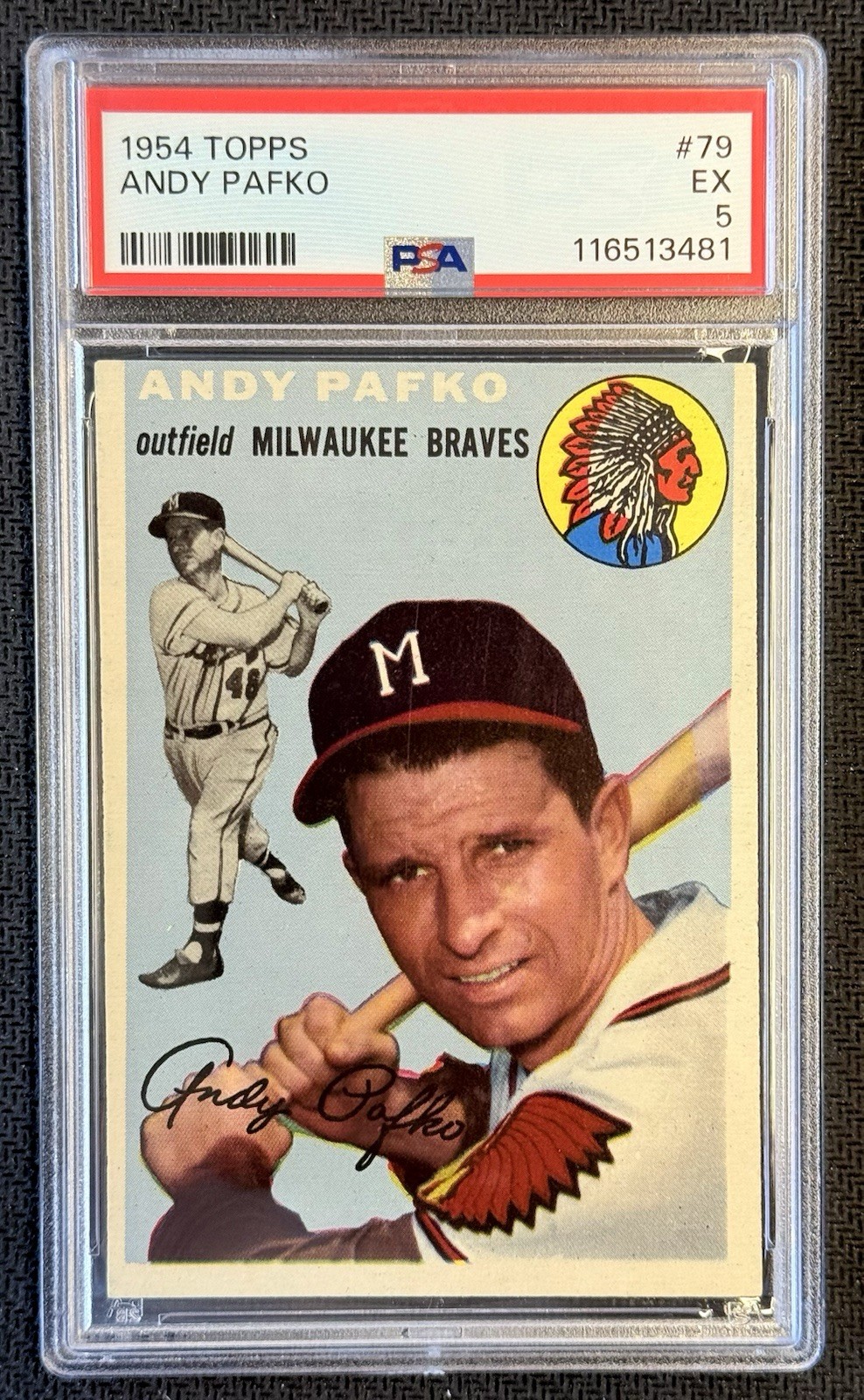 1954 TOPPS #79 Andy Pafko PSA 5 EX freshly graded set break