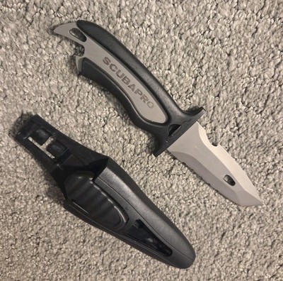 Scubapro Mako Diving Knife with 3.5-Inch Blade - TITANIUM 