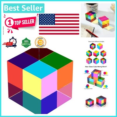Educational 40mm CMY Cube - Color Recognition Toy & Modern Desk Decoration