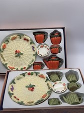 1993 Summco Miniature Decorative Tea Set - Vegetables