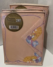 Vtg English Cards Ltd NIB Cats with Yarn Peach Stationary 15 Sheets 8 Envelopes