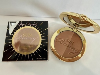 NIB Too Faced Sun Bunny Radiant Duo Tone BRONZER CALIFORNIA GLOW 0.28oz/8g