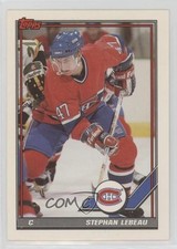 1991-92 Topps Blank Back Stephan Lebeau #135 0kb5