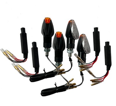 4 LED Blinker Klar Widerstände [E-Prüfzeichen] - Triumph Tiger 855i 900 955i 1