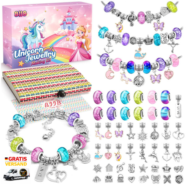 Einhorn Bastelset SchultüTe FüLlung ArmbäNder Selber Machen-image