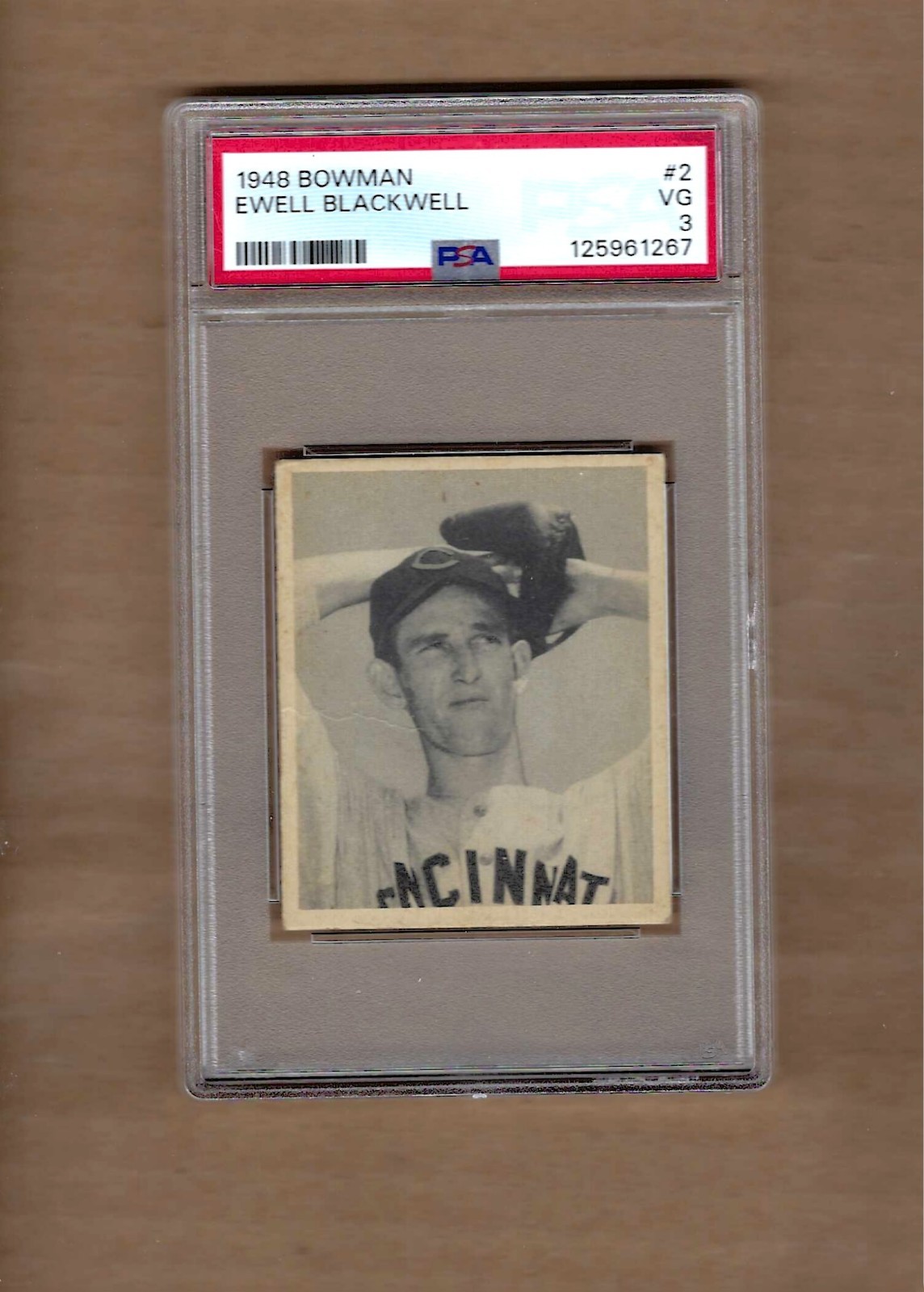 1948  BOWMAN  EWELL  BLACKWELL  #  2    PSA  3