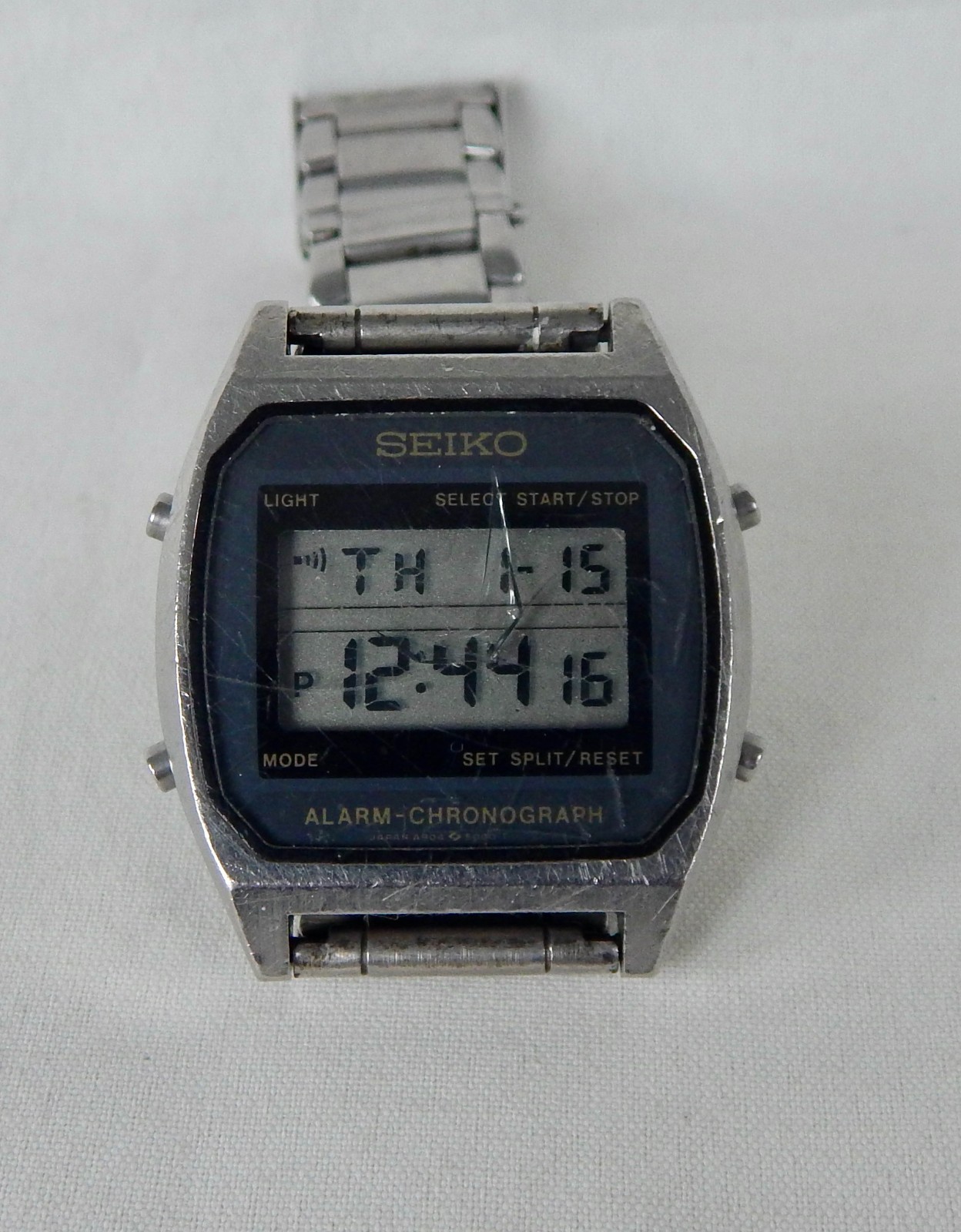 Vintage 1986 Seiko A904-5000 Quartz LCD Alarm-Chronograph watch