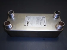 30 plate water to water 316 stainless steel, brased plate heat exchanger