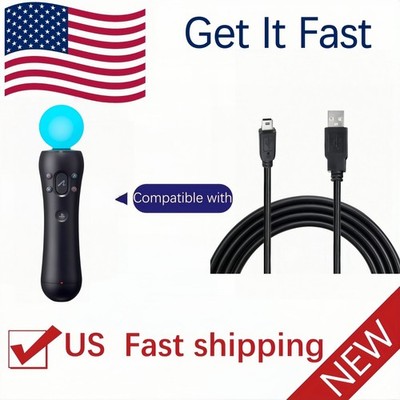 4ft Mini USB Power for Sony PlayStation Move PSVR Motion Controller CECH-ZCM1U