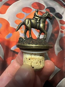 Blanton's Single Barrel Bourbon Whiskey Horse & Jockey Cork Stopper Letter B