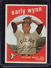 1959 Topps Baseball Card #260 Early Wynn, Chicago White Sox, HOF, EX!