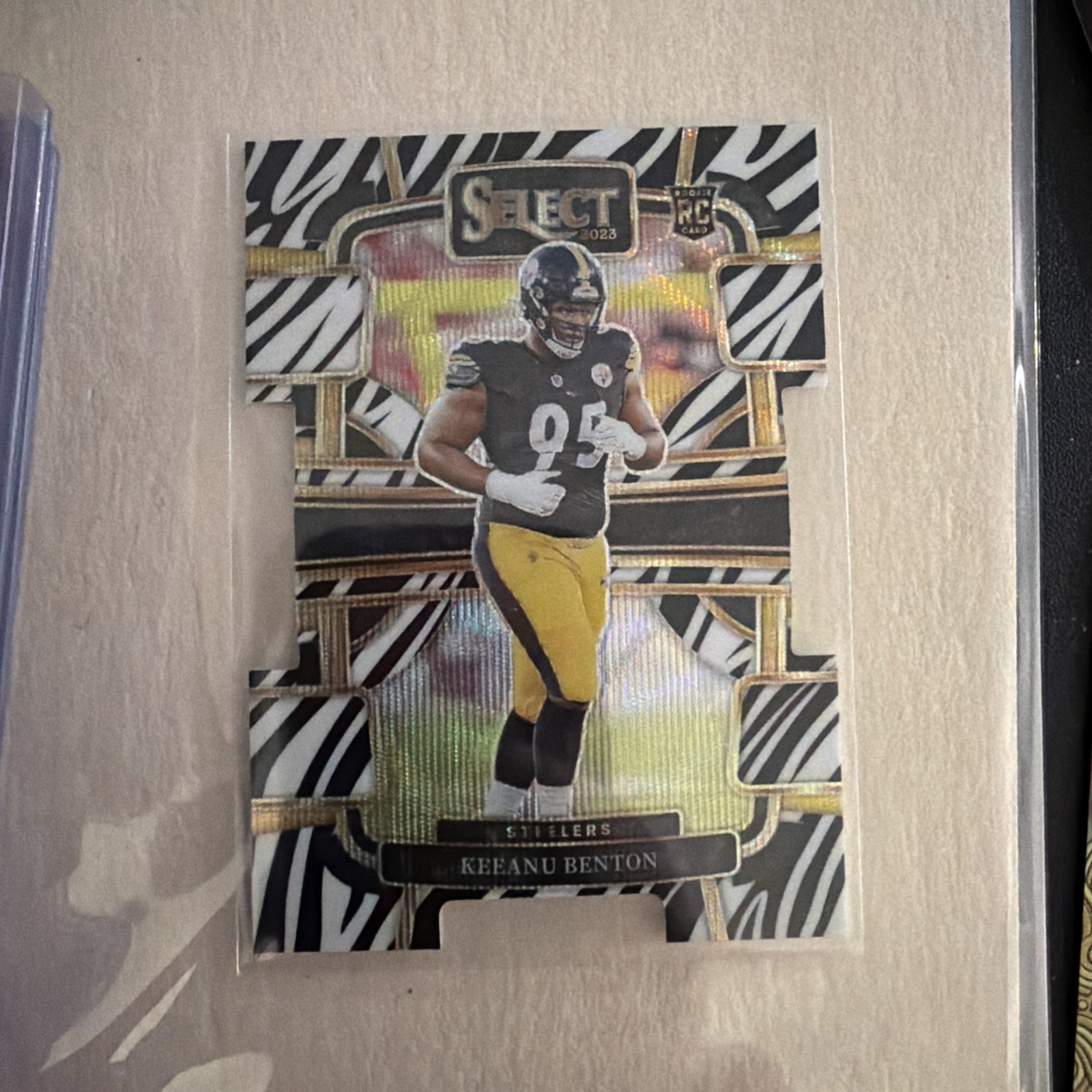 Keeanu Benton Panini Select #84 Die-Cut Zebra Prizm