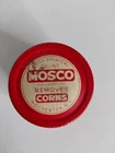 Vintage Mosco Corn Remover in Milkglass Jar 1/2 full