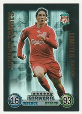 Fernando Torres Limited Edition • 2007-08 Topps Match Attax Premiere League Rare