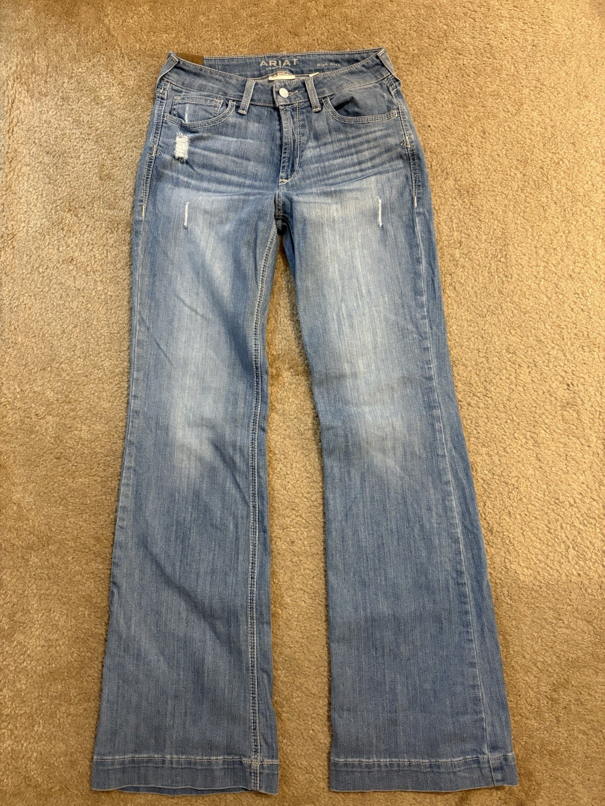 Ariat Slim Trouser High Rise Aisha Flare Denim Jeans 29L/34