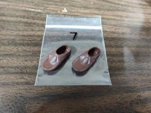 Vintage 1973 Marx Gabriel Lone Ranger Tonto Figure Moccasins Shoes B2