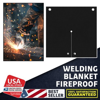 2pcs 12.2''x12.2'' Welding Blanket Fireproof Mat Heat Resistant Flame Retarda new