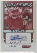 2021 Panini Classics Classic Beginnings Signatures 38/99 Trey Sermon Auto 1p5