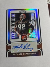 2024 Panini Certified Michael Dean Perry Mirror Silver Auto 136/199 Card #MS-MDP