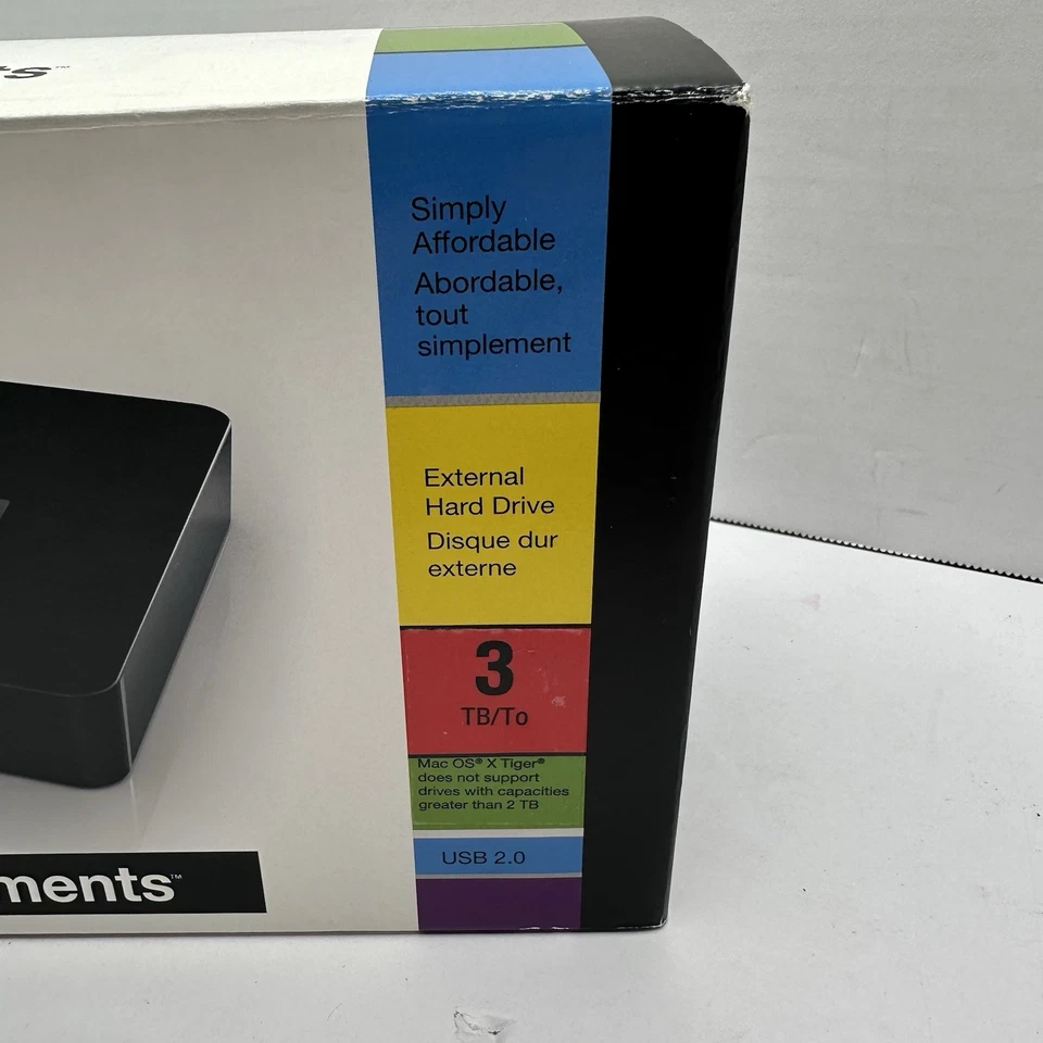 Western Digital Elements 3TB MODEL:WDBAAU0030HBK-NESN New Open Box - Image 2 of 4