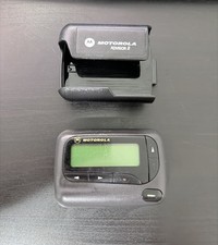 Motorola Advisor Gold Flex Pager Beeper with Belt-Clip Vintage. LOT J