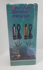 Power Pumps Mini 12V Electric Fuel Transfer Pump, Diesel Oil Pump, with Automobi