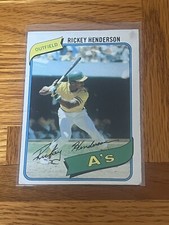 1980 Topps #482 Rickey Henderson ROOKIE  (RC) HOF 