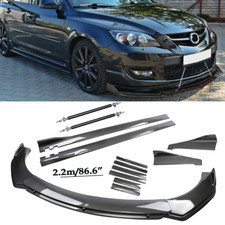 Carbon Fiber Front Bumper Lip Spoiler Splitters Body Kit For Mazda 3 Hatchback Carbon Fiber Front Bumper Lip Spoiler Splitters Body Kit For Mazda 3 Hatchback