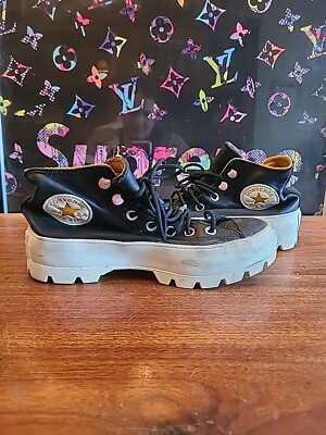 Converse Chuck Taylor All Star Hi Lugged Winter Size 6.5 Black Leather Gore-Tex