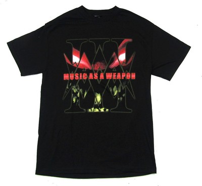 Disturbed Music As A Weapon Tour 2009 Black T Shirt New Official Band