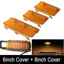 20 Amber Off Road Driving Led Light Bar Protective Cover Protector Set 6 8