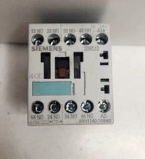 GUARANTEED! SIEMENS 10A 690V 4N.O. 24V COIL CONTACTOR RELAY 3RH1140-1BB40