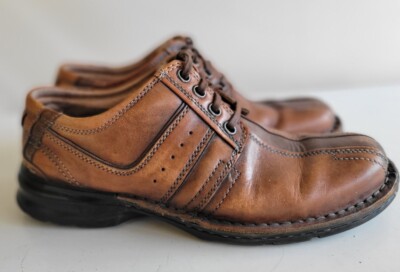 CLARKS TOUAREG LEATHER LACE-UP OXFORDS Men Shoes Brown 70852 Sz 10 M Clarks Mens Touareg 70852 Brown Leather Bicycle Toe Casual  main image 2