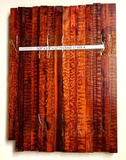 13 pcs 5/8" x 5/8" x 12"  1 pc 5/8" x 5/8" x 11" figured Snakewood turnings