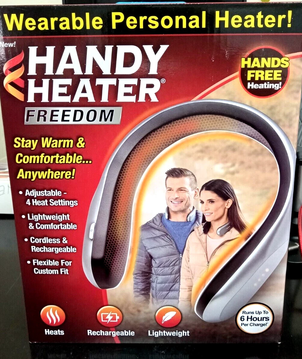 Ontel Handy Heater Freedom Neck Wearable Personal Heater USB Silver 22001  (1228) | eBay