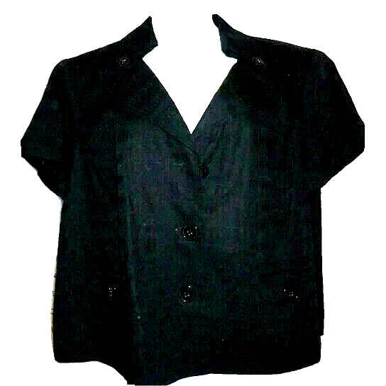 $98 Anne Klein black size 24w blouse jacket LINED… - image 5