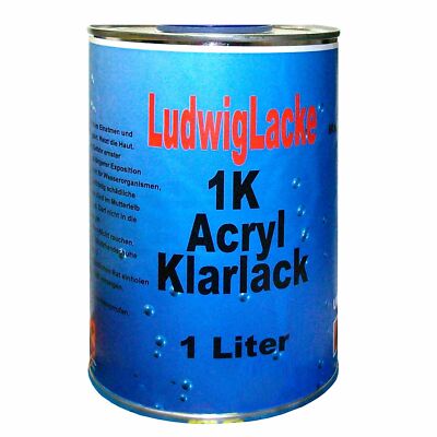 1K  Klarlack für Autolack und RAL Lack Made in Germany zum Hammerpreis