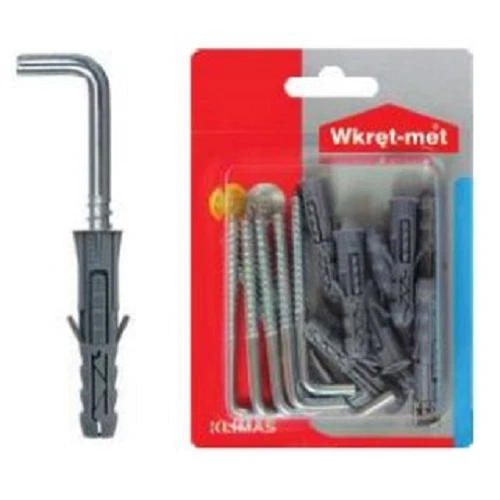 WREK MET Klimas Wkret-met Spreizdübel mit L Haken 8 x 40mm 9 Stk./Packung