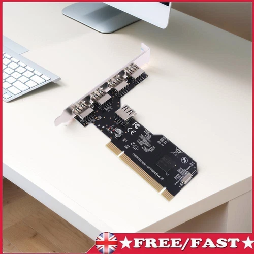 5 Ports USB 2.0 Internal USB 2.0 PCI Card 480Mbps PCI Expansion Card for Desktop