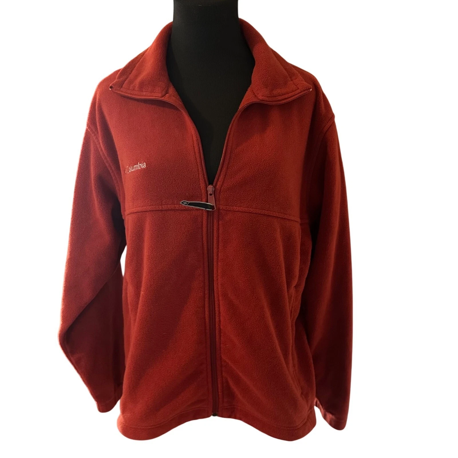 Columbia Sportswear Company brown rust zip jacket size M