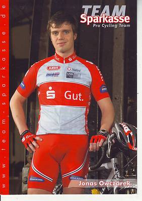 CYCLING cycling card JONAS OWCZAREK team TEAM SPARKASSE