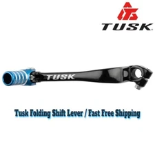 Tusk Folding Shift Lever Shifter KAWASAKI KLX110 2005–25 KLX110R L Black Blue