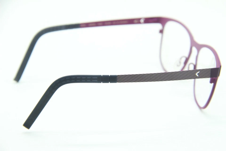 NEW BLACKFIN BF 742 COL. 529 WESTMAN PURPLE GUNMETAL AUTHENTIC EYEGLASSES 51-17 - Image 3 of 3