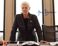 Judi Dench Bond Signed Autograph 8x10 Photo ACOA