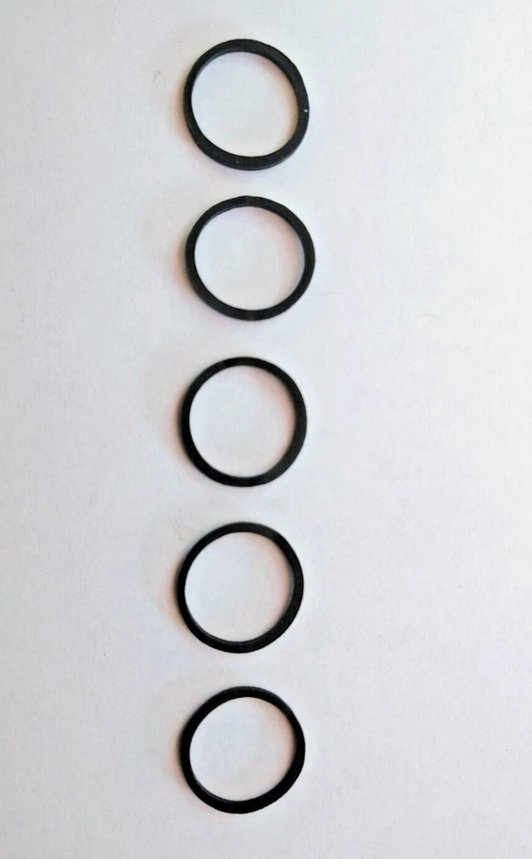 ROBTHEBELTGUY Five (19mm) Square Audio / Video Rubber Belts - CD/DVD/MD/DCC/ DAT & Cassettes