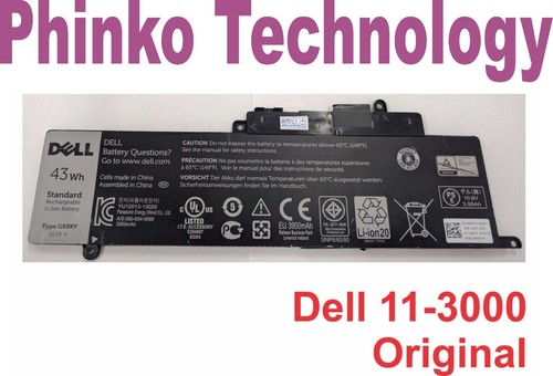 Original GK5KY Battery for Dell Inspiron 11 3000 3147 3148 P20T 0WF28 ...